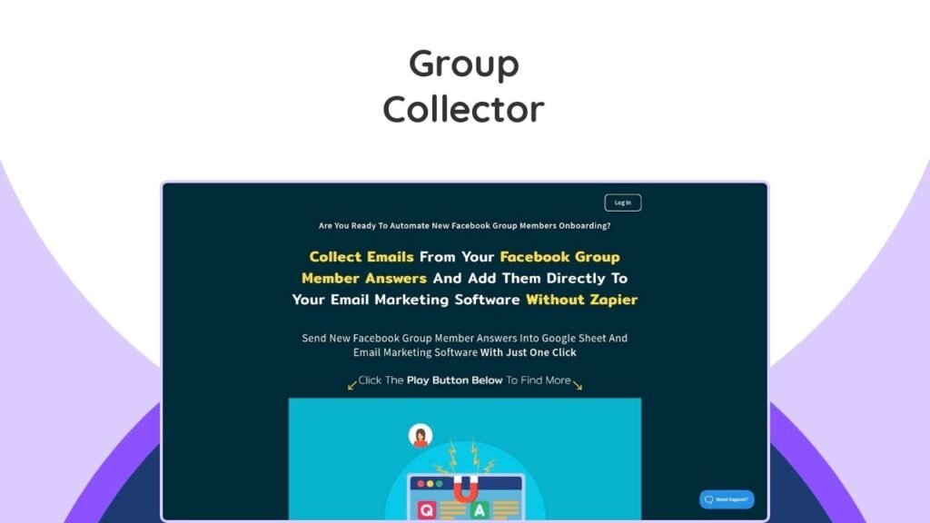 Automate Facebook Group member onboarding, collect data like emails, and integrate with marketing tools to save time & grow.