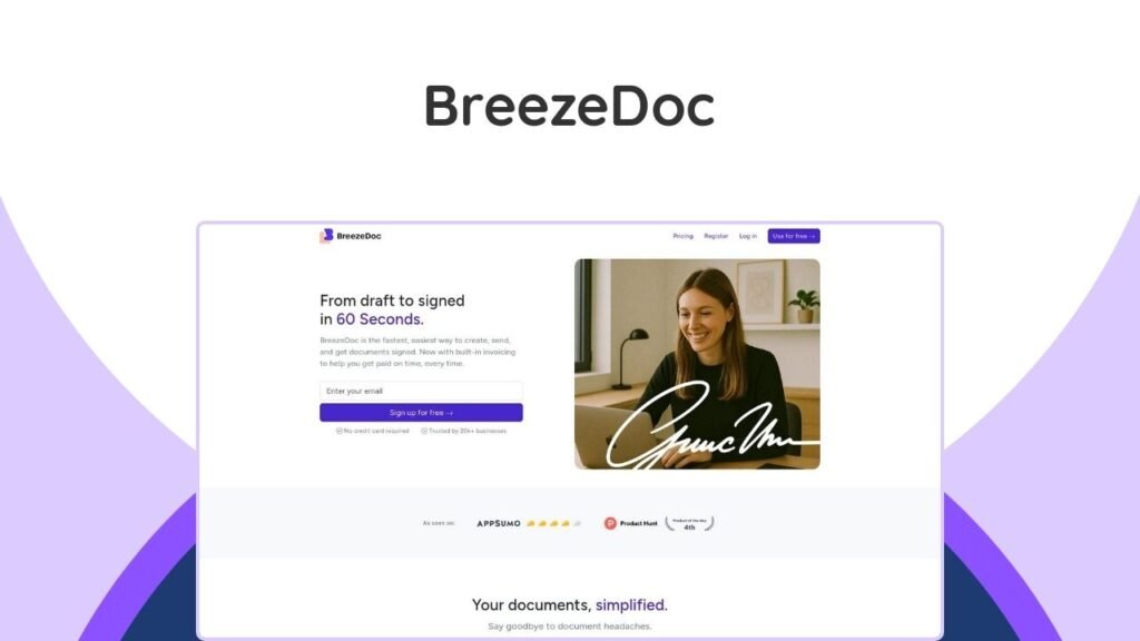 An e-signature tool to simplify document signing, collect legal signatures, & manage invoices for your business.