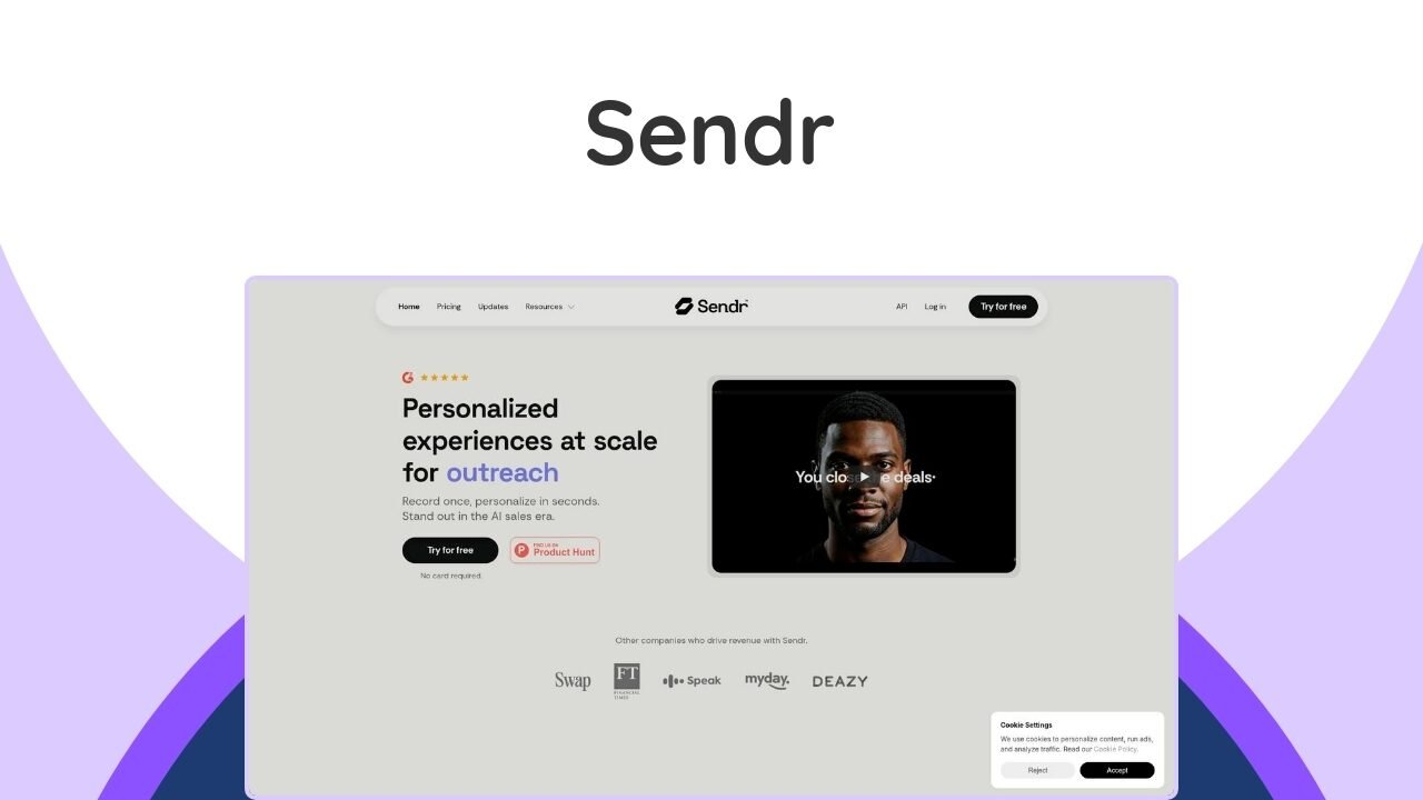 Sendr Lifetime Deal: AI sales platform for personalized outreach. Pay once, use forever. Boost engagement & conversions!
