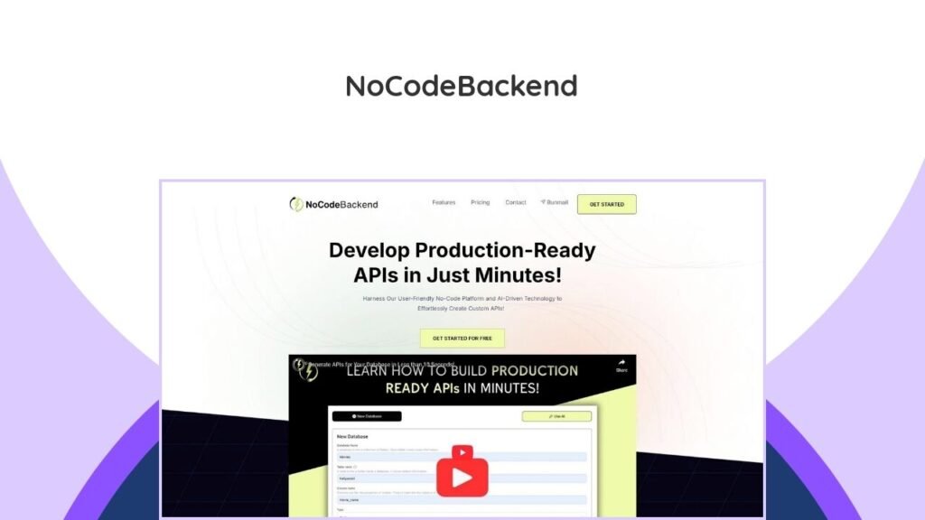 NoCodeBackend Lifetime Deal – Your Ultimate No-Code Backend Solution 7 Effortlessly create and manage powerful backend APIs for your databases. Zero code, rapid development, AI-assisted.