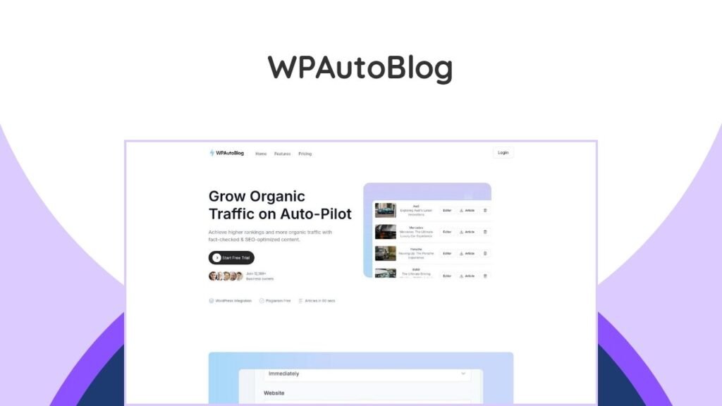 Your AI blogging team for WordPress. Automate content creation, SEO, and publishing to scale organic traffic.