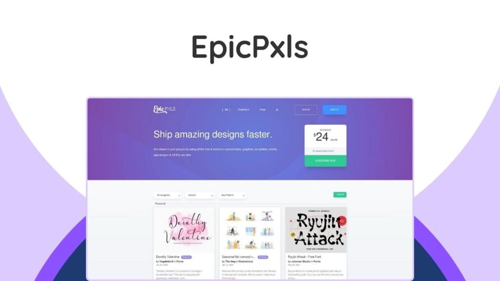 Access a vast library of premium design assets—fonts, graphics, UI kits, and templates—to streamline your creative projects.