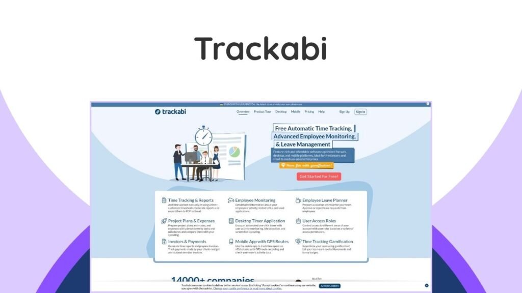 Trackabi Time Tracker App Lifetime Deal – The All-In-One Productivity Solution 4 Streamline time tracking, employee monitoring, & leave management. Boost productivity with gamification for teams!