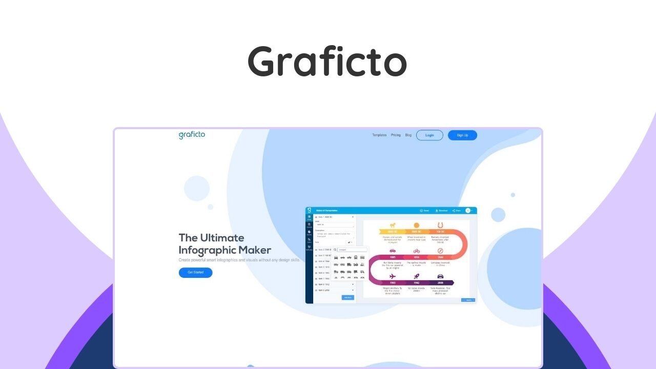 Effortlessly create stunning infographics & visuals with lifetime premium access to an AI-powered design tool. No design skills needed!