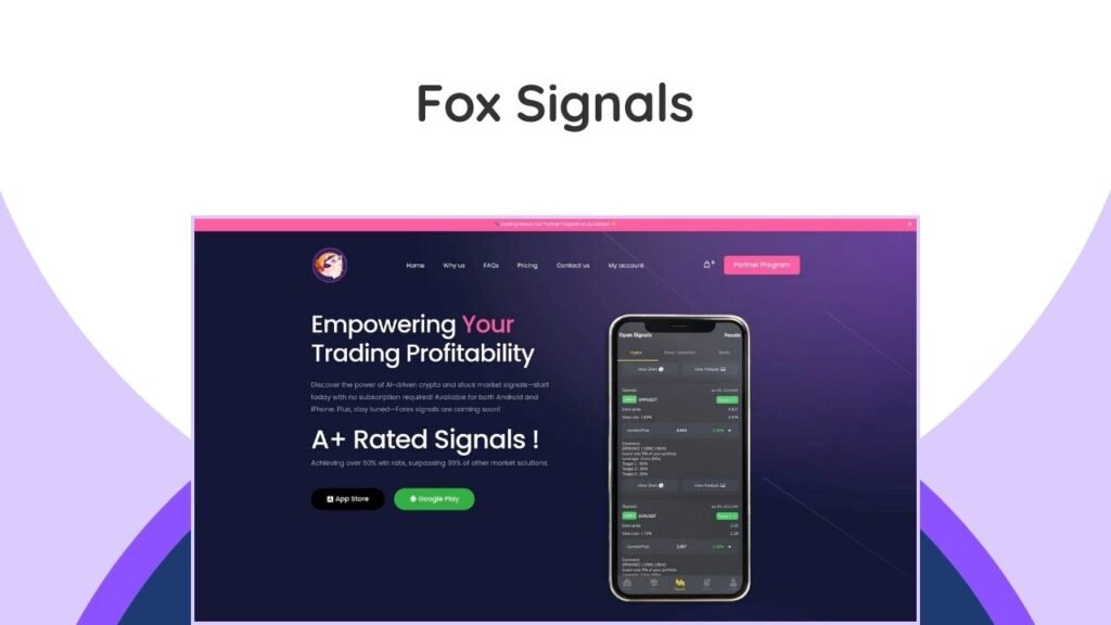 Fox Signals Lifetime Deal – Your AI-Powered Guide to Profitable Trading 2 An AI platform giving accurate crypto, stock & Forex trading signals. Simplify market analysis & boost your profits!