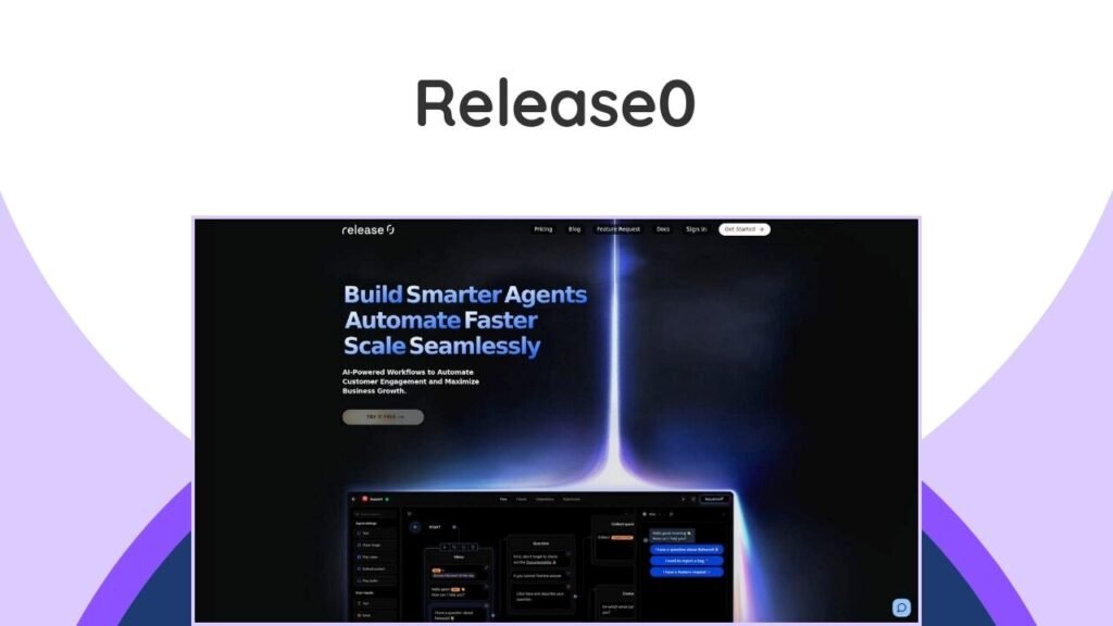Release0 Lifetime Deal: Unlock AI Automation With No Code 8 Build no-code AI chatbots to automate customer support, capture leads, and collect data easily.