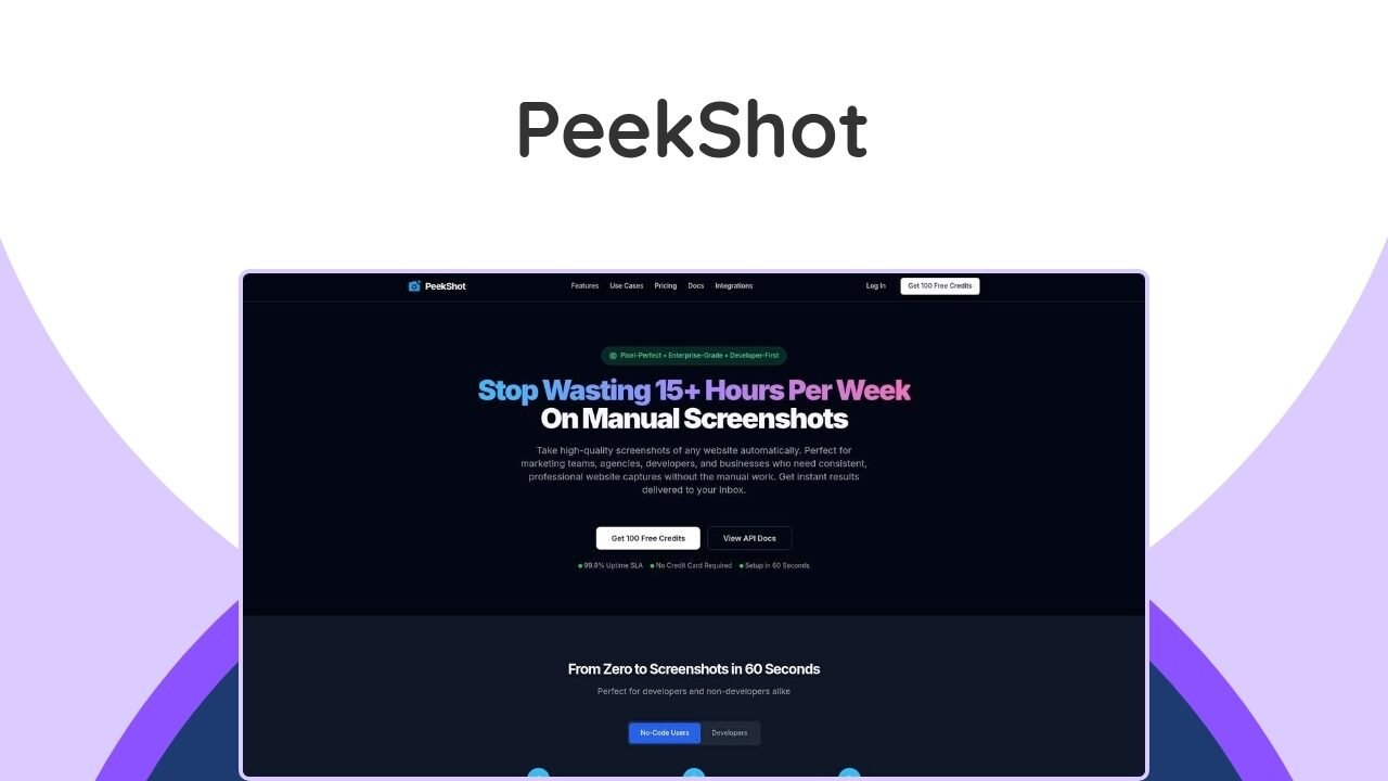 Automate full-page screenshots with a scalable API, flexible settings, & S3 integration for streamlined workflows.