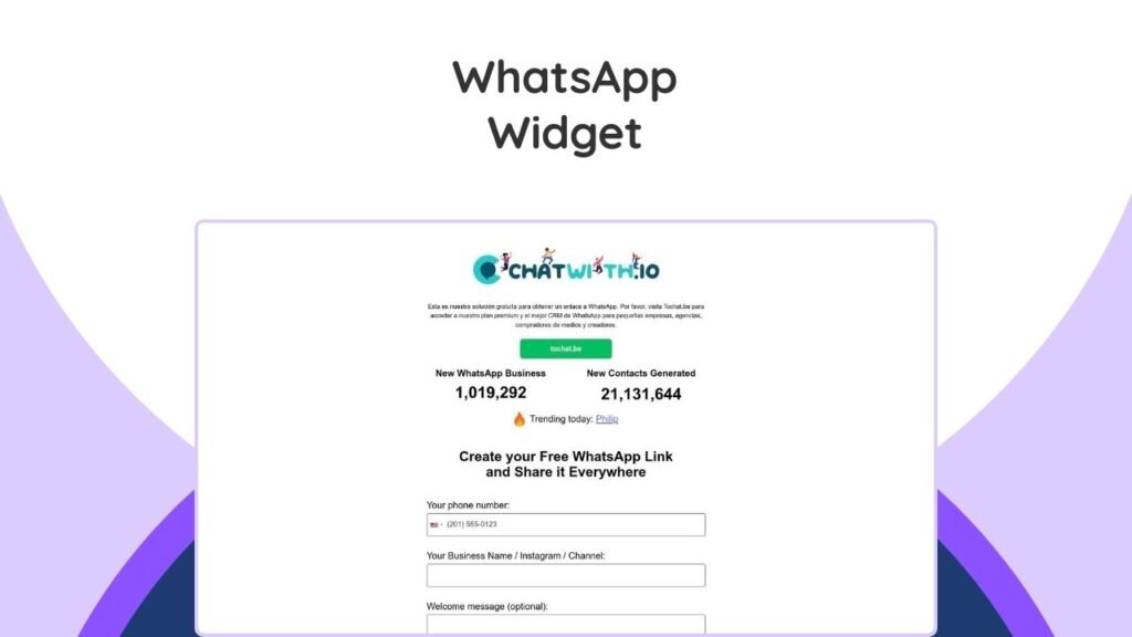 Seamlessly add WhatsApp chat to your website for real-time customer connection & lead generation. One-time payment.