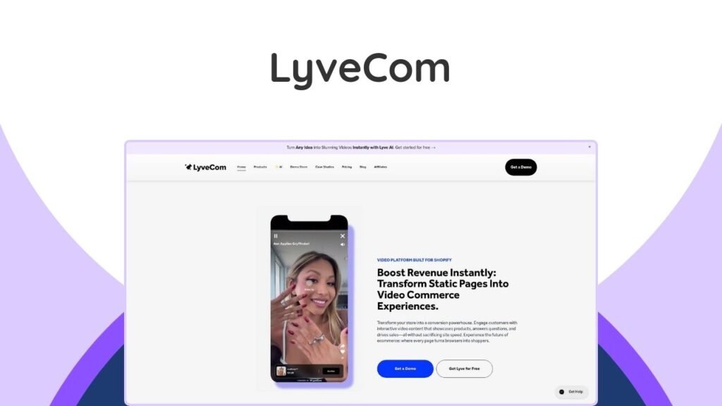 LyveCom Lifetime Deal – Boost E-commerce Sales With AI Shoppable Videos 10 AI-powered platform transforming content into engaging, shoppable videos. Effortlessly create UGC to boost e-commerce sales.