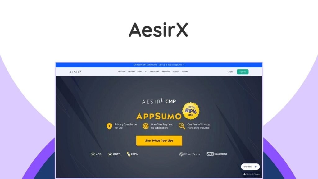 AesirX Lifetime Deal – AI-Powered Global Privacy Compliance for WordPress 5 Ensure GDPR/CCPA compliance for WordPress with this AI-powered Consent Platform. Block trackers pre-consent, pay once!