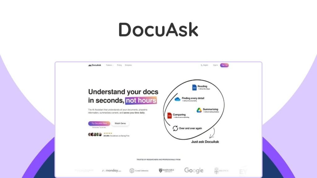 Simplify complex documents with AI. DocuAsk lets you upload files, ask questions, & get multilingual answers.