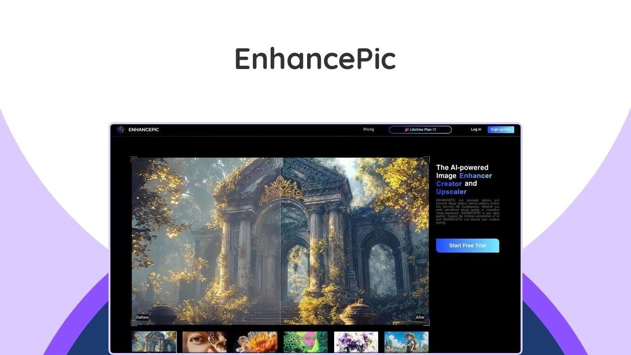Upscale & enhance low-res images to ultra-HD (up to 10K) with this AI tool, fixing blur and pixelation.
