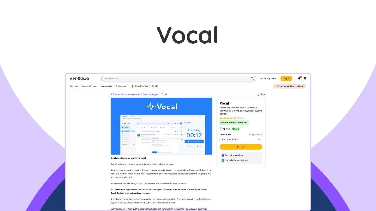 Transform your emails. Send voice messages via Gmail & Outlook with AI transcription in 33+ languages for personal touch.