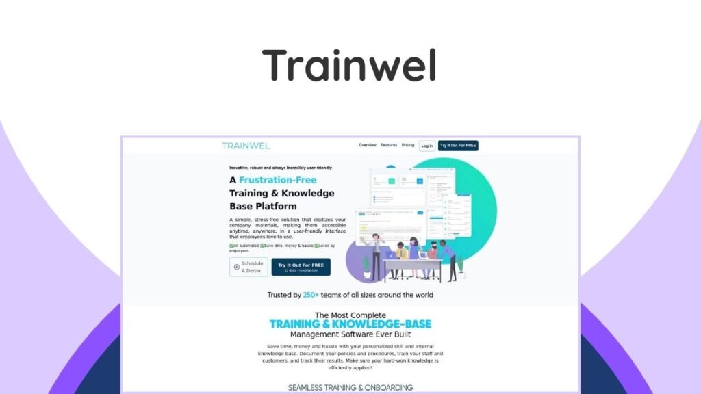 Trainwel Lifetime Deal: Centralize Your Training & Knowledge Base Forever 2 This innovative LMS & knowledge base platform centralizes team training, onboarding, and knowledge sharing.