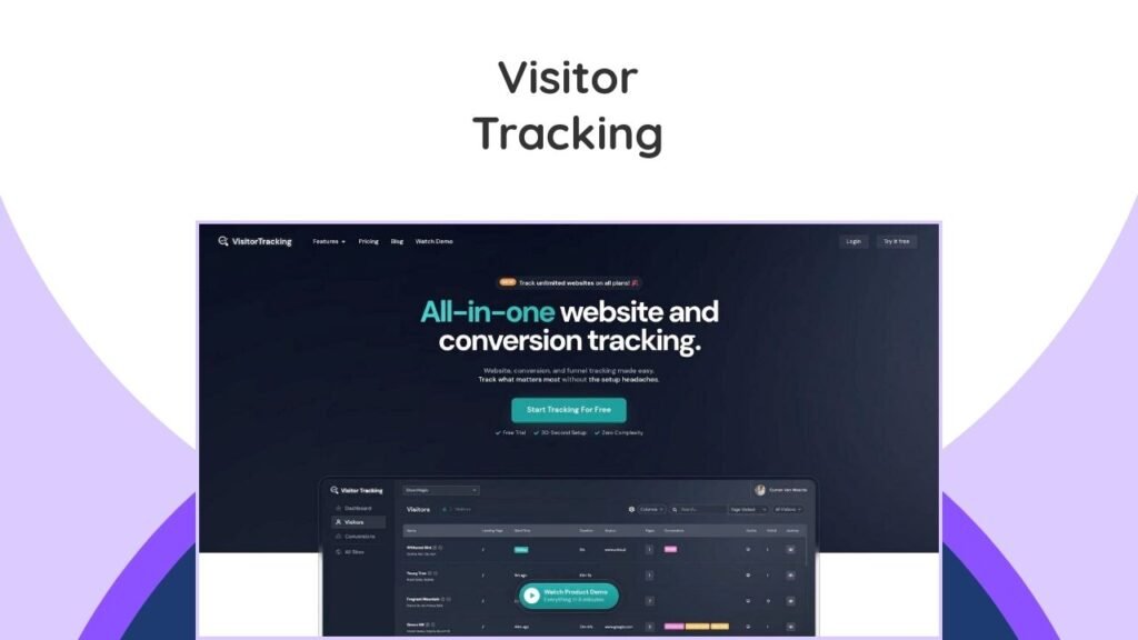 Visitor Tracking Lifetime Deal – Unlock Endless Website Insights 1 Monitor website traffic & user behavior for life! One-time payment for real-time insights to boost conversions.